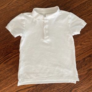 Janie and Jack white polo shirt, 4T